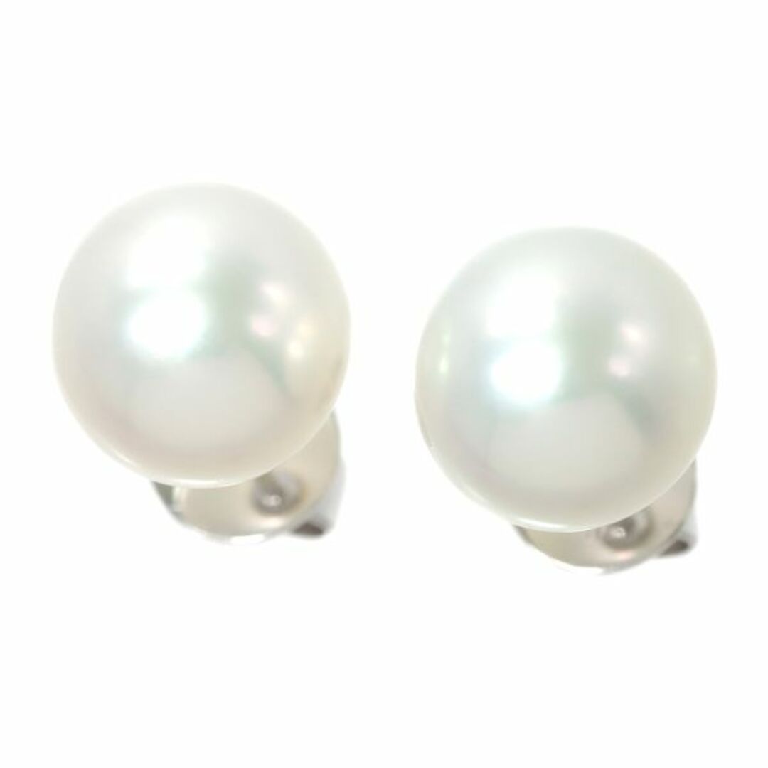 ミキモト MIKIMOTO 白蝶真珠 12.2mm ピアス K18 WG ホワイトゴールド