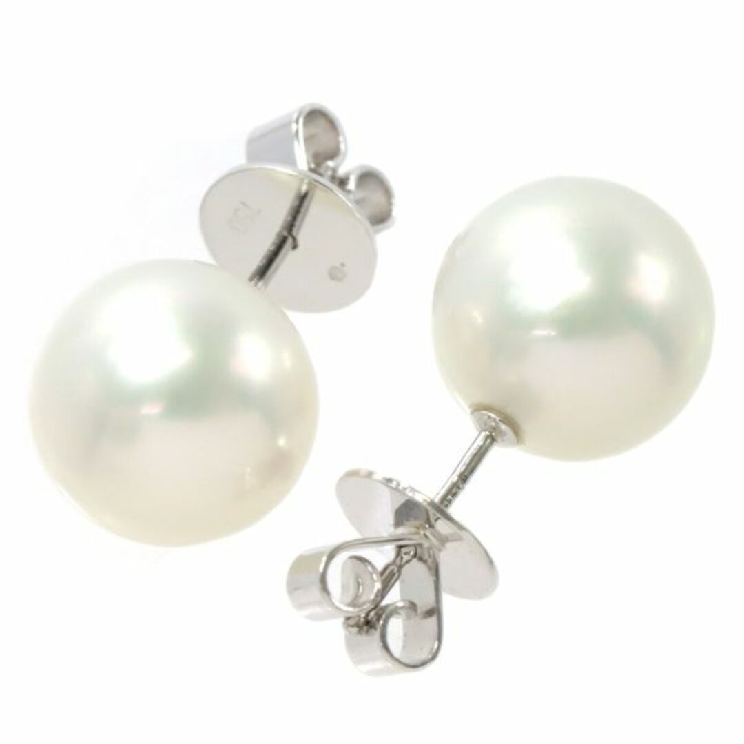 ミキモト MIKIMOTO 白蝶真珠 12.2mm ピアス K18 WG ホワイトゴールド