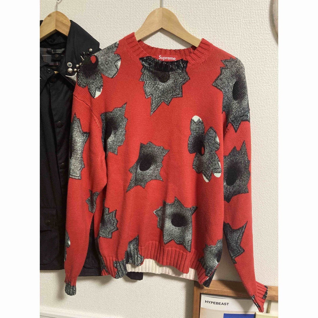 Supreme Nate Lowman Sweater Sサイズ 赤 www.krzysztofbialy.com