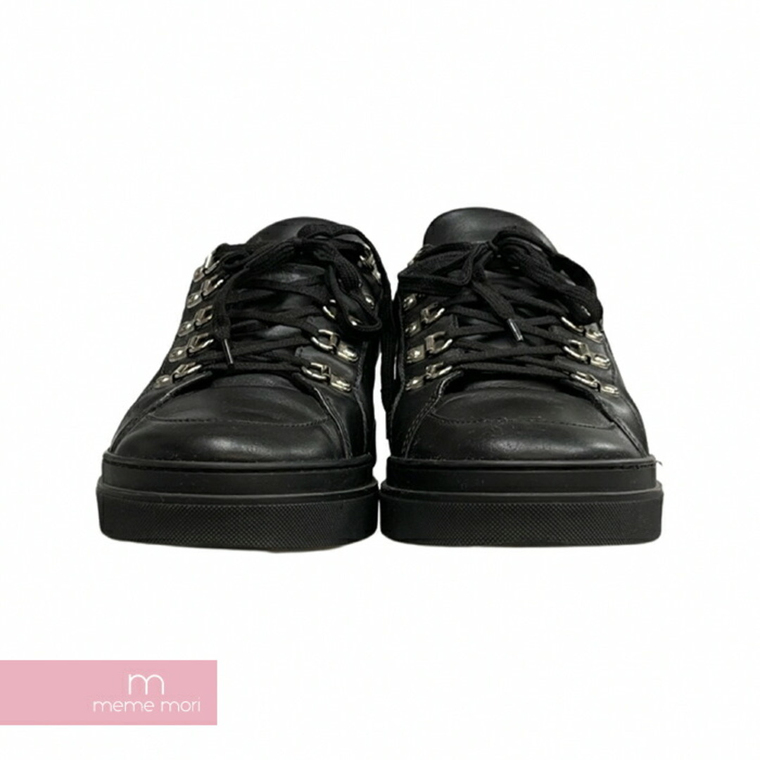 BALMAIN Embossed Low Top Sneakers 81.C164.PVPU バルマン エンボスロートップスニーカー ローカット ロゴ レザー ブラック サイズ43【230702】【-B】【me04】