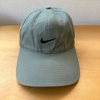 ナイキ(NIKE)の'00s NIKE small swoosh cap / olive grey(キャップ)