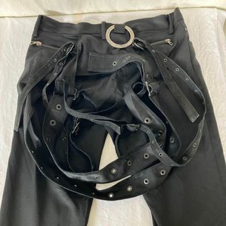 DIET BUTCHER SLIM SKINベルトデザインスラックスパンツ 2の通販 by