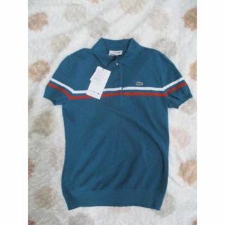 ラコステ(LACOSTE)の新品☆フレンチ　ラコステ　LACOSTE　レディース　半袖ポロシャツ　３６　S(シャツ/ブラウス(半袖/袖なし))