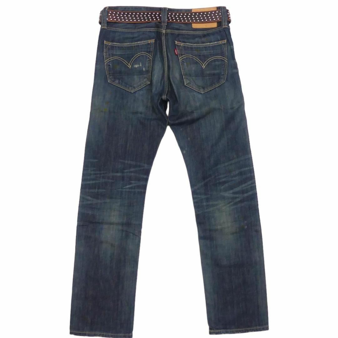 LEVIS 505【31x29】ダメージ加工☆ストレッチインディゴデニム3228