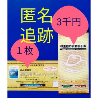 最新　イエローハット　株主優待券　3000円(その他)