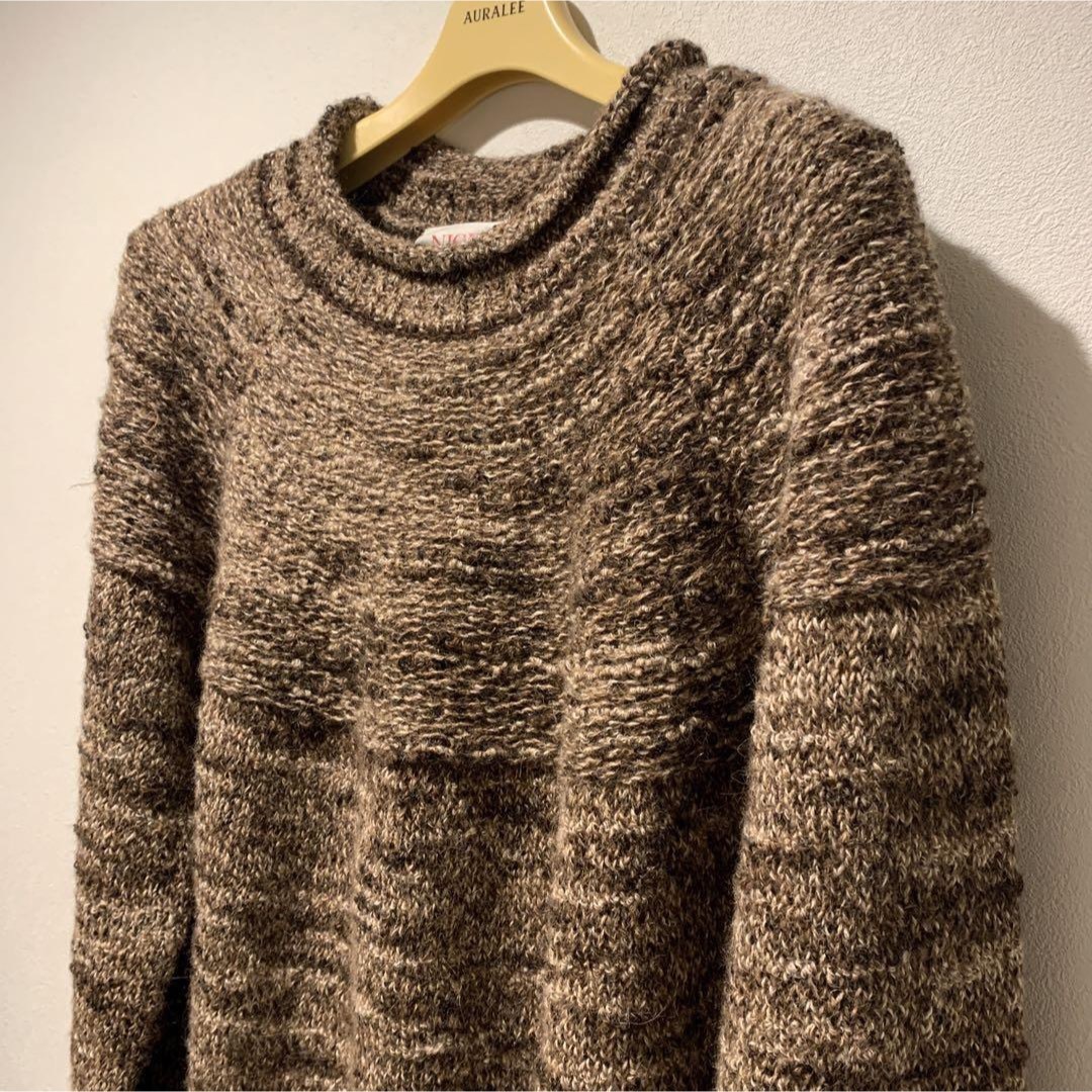 22AW NICENESS ナイスネス EGG アルパカニット M