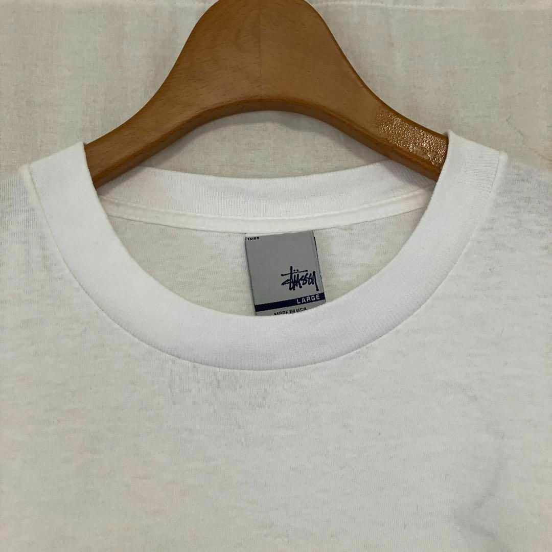 レア USA製 90s Stussy × FPAR Tシャツ ホワイトLsup