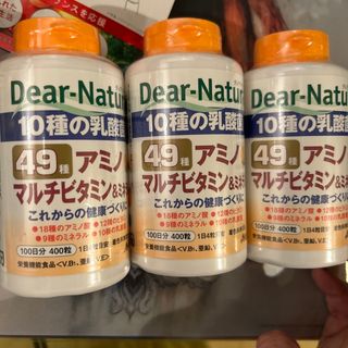 アサヒ(アサヒ)のディアナチュラ10種の乳酸菌49種アミノマルチビタミン＆ミネラル100日分×3個(アミノ酸)