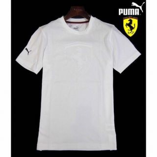 プーマ(PUMA)の【PUMA×Ferrari】フェラーリコラボTシャツ・ホワイト・メンズL相当(Tシャツ/カットソー(半袖/袖なし))