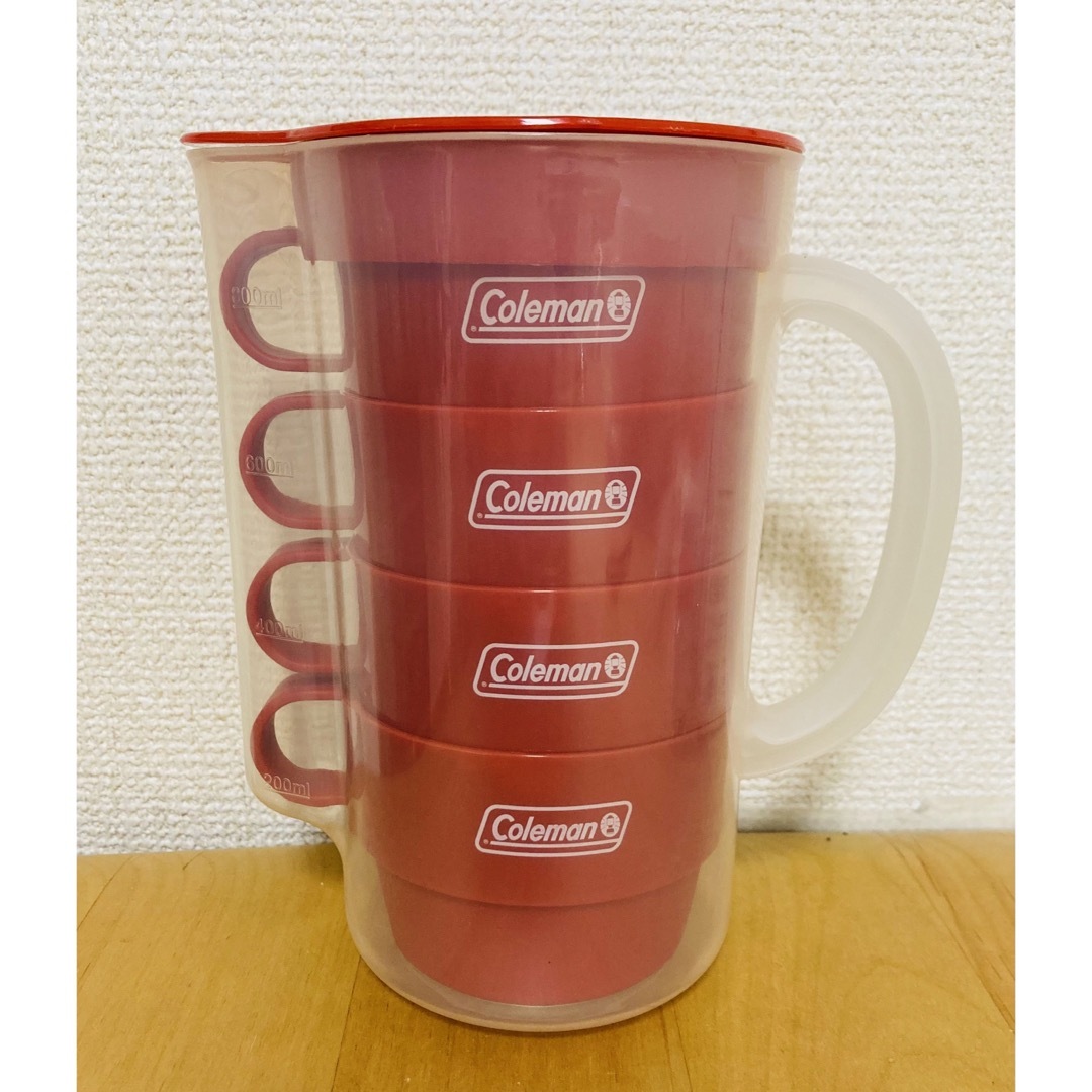 Coleman(コールマン)のColeman コールマン　ピッチャー/コップセット　新品未使用品‼︎ スポーツ/アウトドアのアウトドア(食器)の商品写真