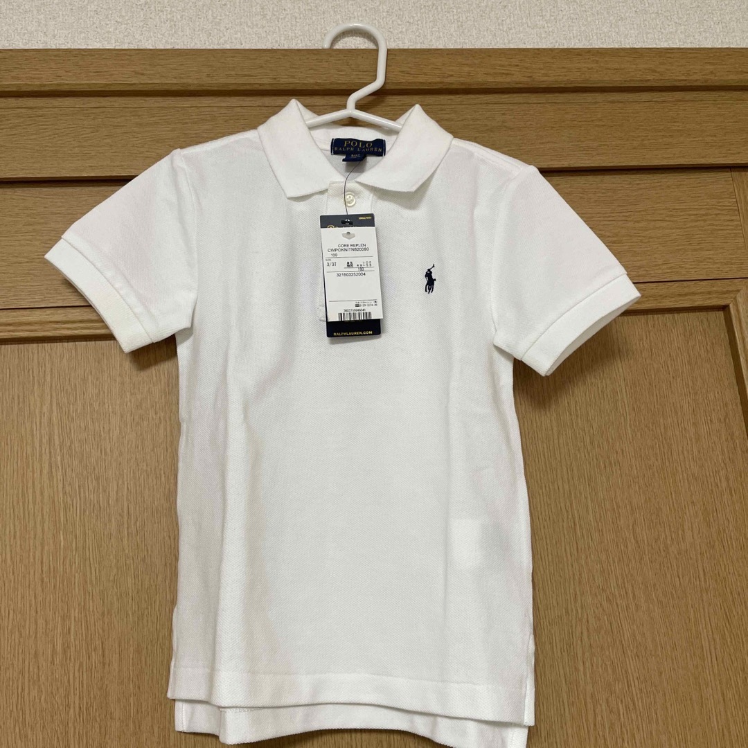 ポロラルフローレン 白 ポロシャツ 100cm 3/3T 綿100% - Tシャツ/カットソー