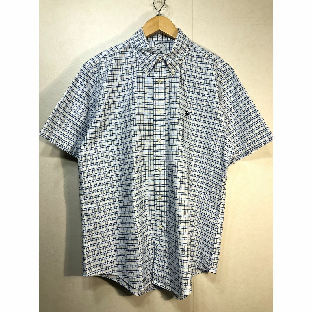 500730● BrooksBrothers REGENT 半袖 チェック