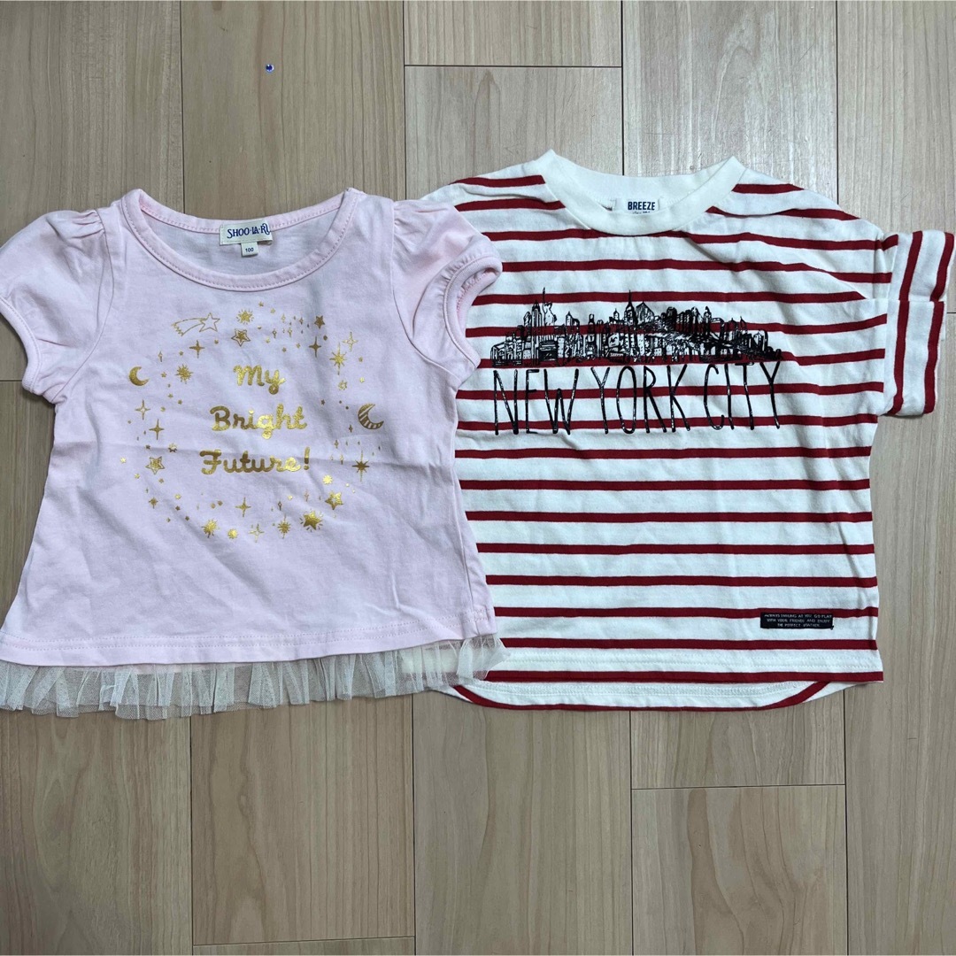 BREEZE(ブリーズ)のTシャツ 100 2枚セット キッズ/ベビー/マタニティのキッズ服男の子用(90cm~)(Tシャツ/カットソー)の商品写真