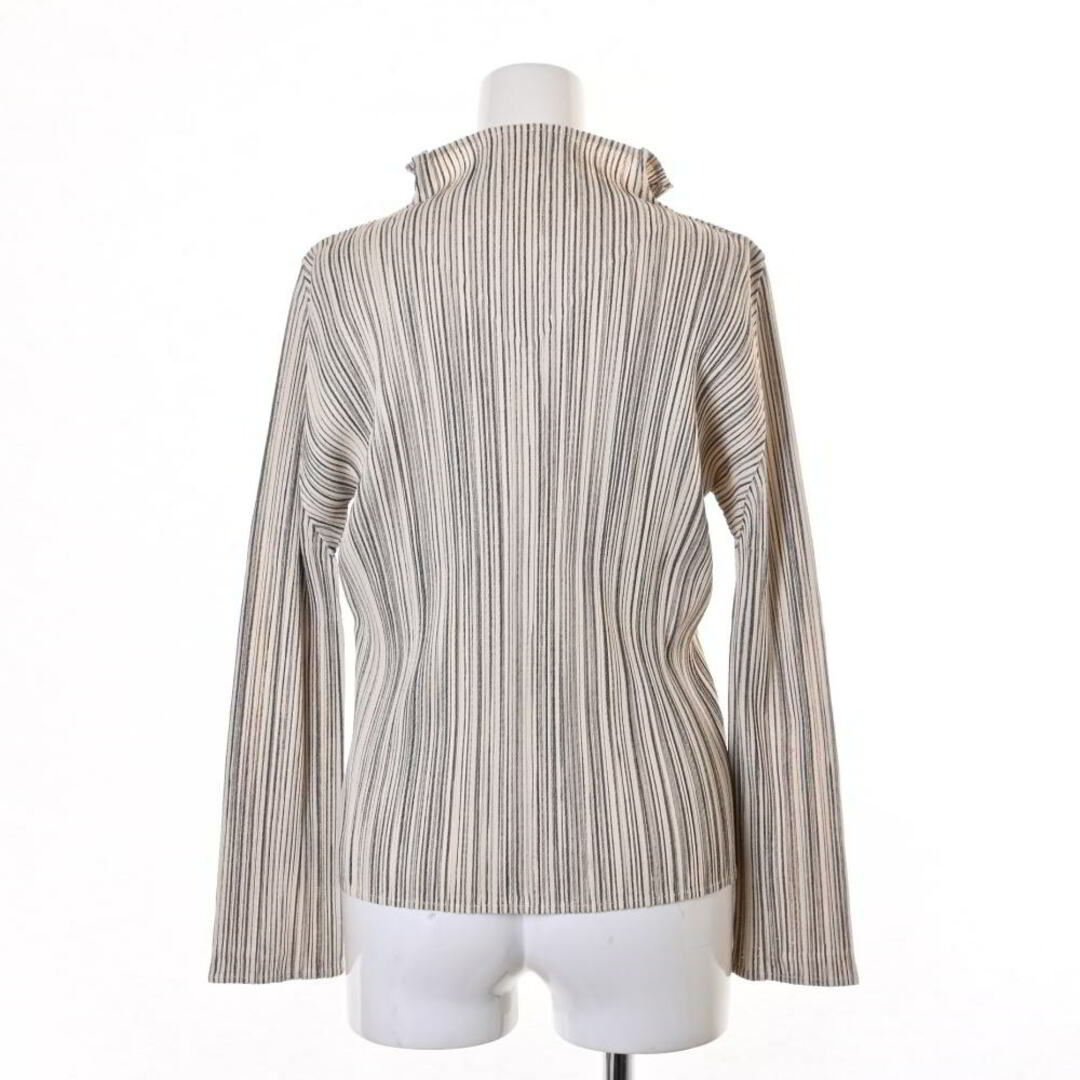 PLEATS PLEASE ISSEY MIYAKE(プリーツプリーズイッセイミヤケ)のPLEATS PLEASE プリーツ ストライプ ロングスリーブ ブラウス レディースのトップス(その他)の商品写真