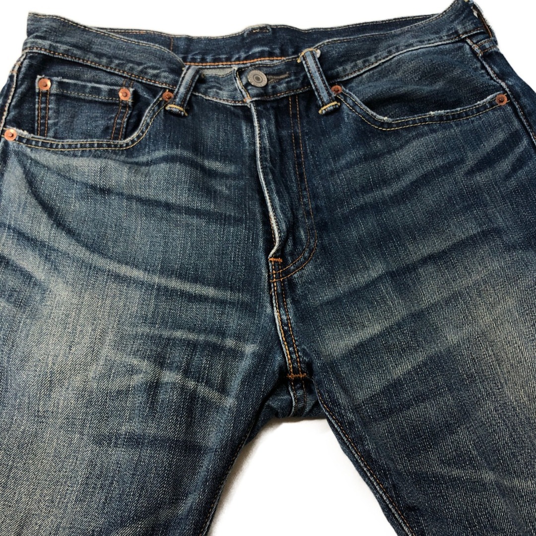 リーバイス デニムパンツ ジーンズ 505 ストレート ボトムス コットン100% メンズ W30L30サイズ ネイビー Levi's
