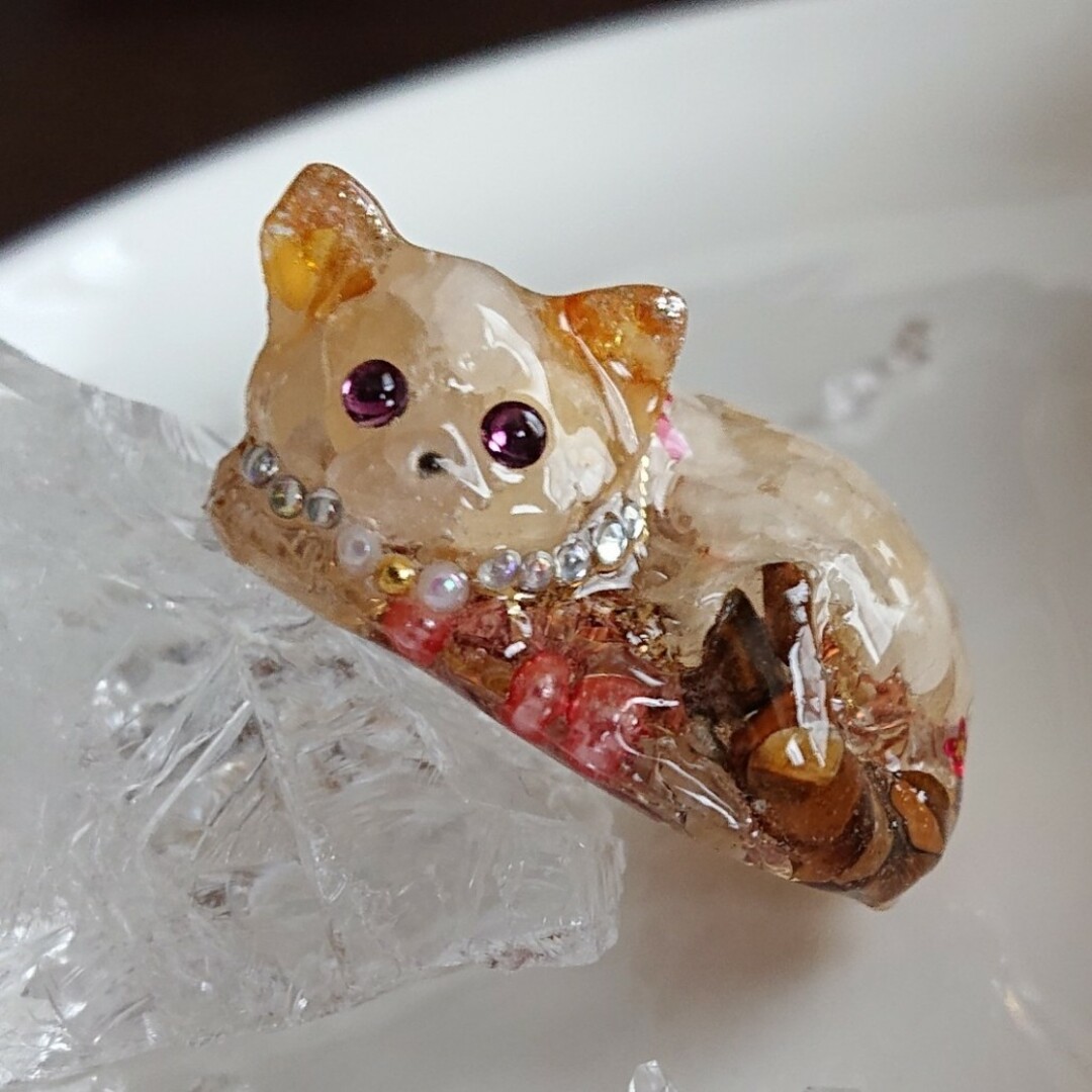 専用です。見つめる猫ちゃん(ФωФ)????オルゴナイト