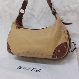 美品♪ GOLD PFEIL ゴールドファイル ショルダーバッグ 2way 本革