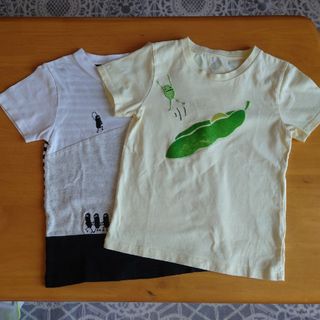 グラニフ(Graniph)の子供服120cm　グラニフ　ビューティフルシャドーTシャツ　2枚セット(Tシャツ/カットソー)