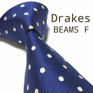 DRAKES   ビームスエフ別注 ドレイクス ネクタイ 水玉模様 高級シルク