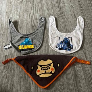 エクストララージキッズ(XLARGE KIDS)のXLARGE ベビー スタイ 3枚セット エクストララージ(ベビースタイ/よだれかけ)