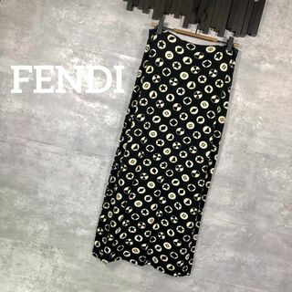 フェンディ(FENDI)の『FENDI』フェンディ (40) 総柄スカート / maglia(ロングスカート)