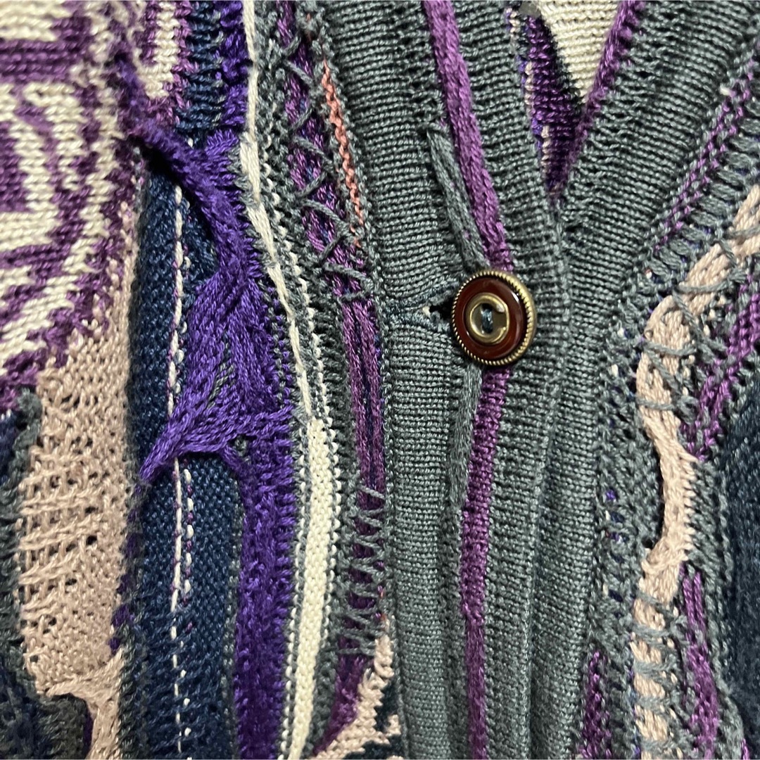 COOGI クージー 3Dニット ロングカーディガン カーディガン Mサイズ