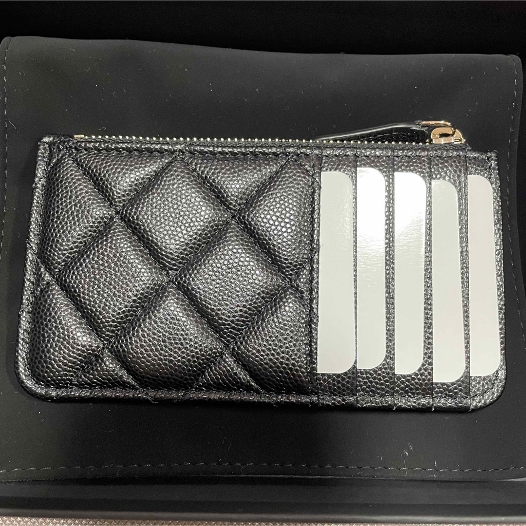 新品未使用 CHANEL フラグメントケース キャビアスキン シャネル