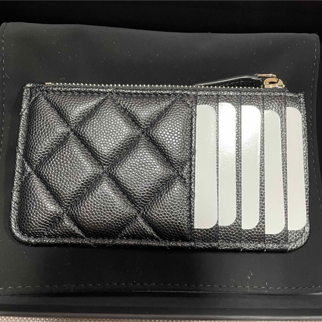 新品未使用　CHANEL フラグメントケース　キャビアスキン　シャネル