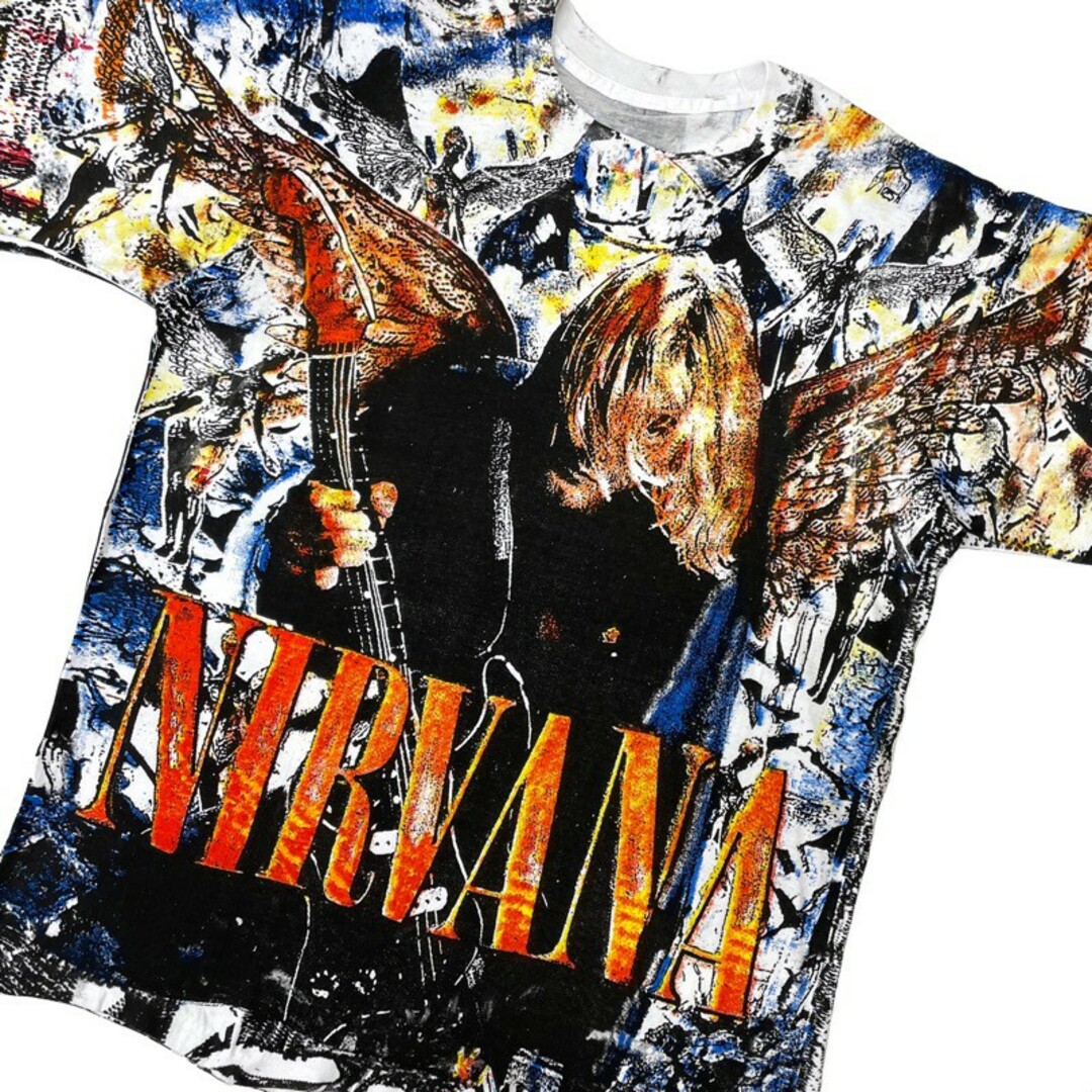 ヴィンテージ加工 ニルヴァーナ NIRVANA 　Tシャツ　XL特価