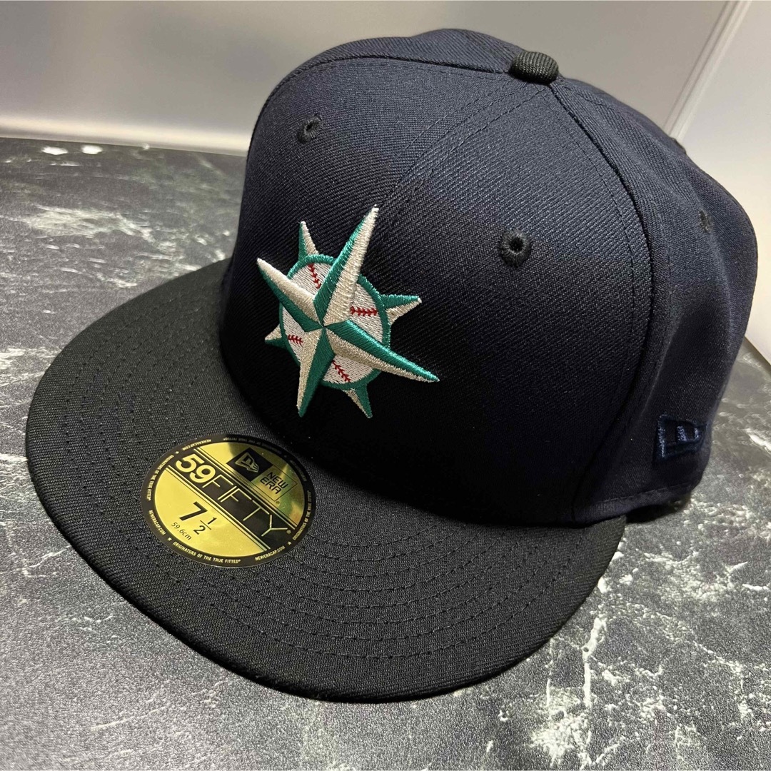 59FIFTY【希少カラー】NEW ERA マリナーズ  59fifty ツートン 紺 × 黒