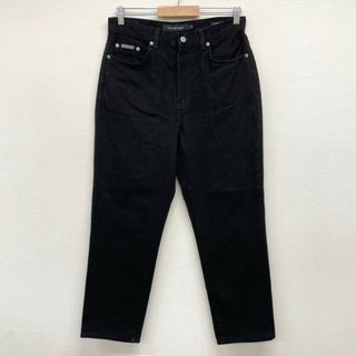 カルバンクライン(Calvin Klein)のUS古着 カルバンクライン ジーンズ Calvin Klein Jenas ブラックデニム パンツ テーパード CLASSIC レディース サイズ：W31 L26.5  【中古】(スラックス/スーツパンツ)