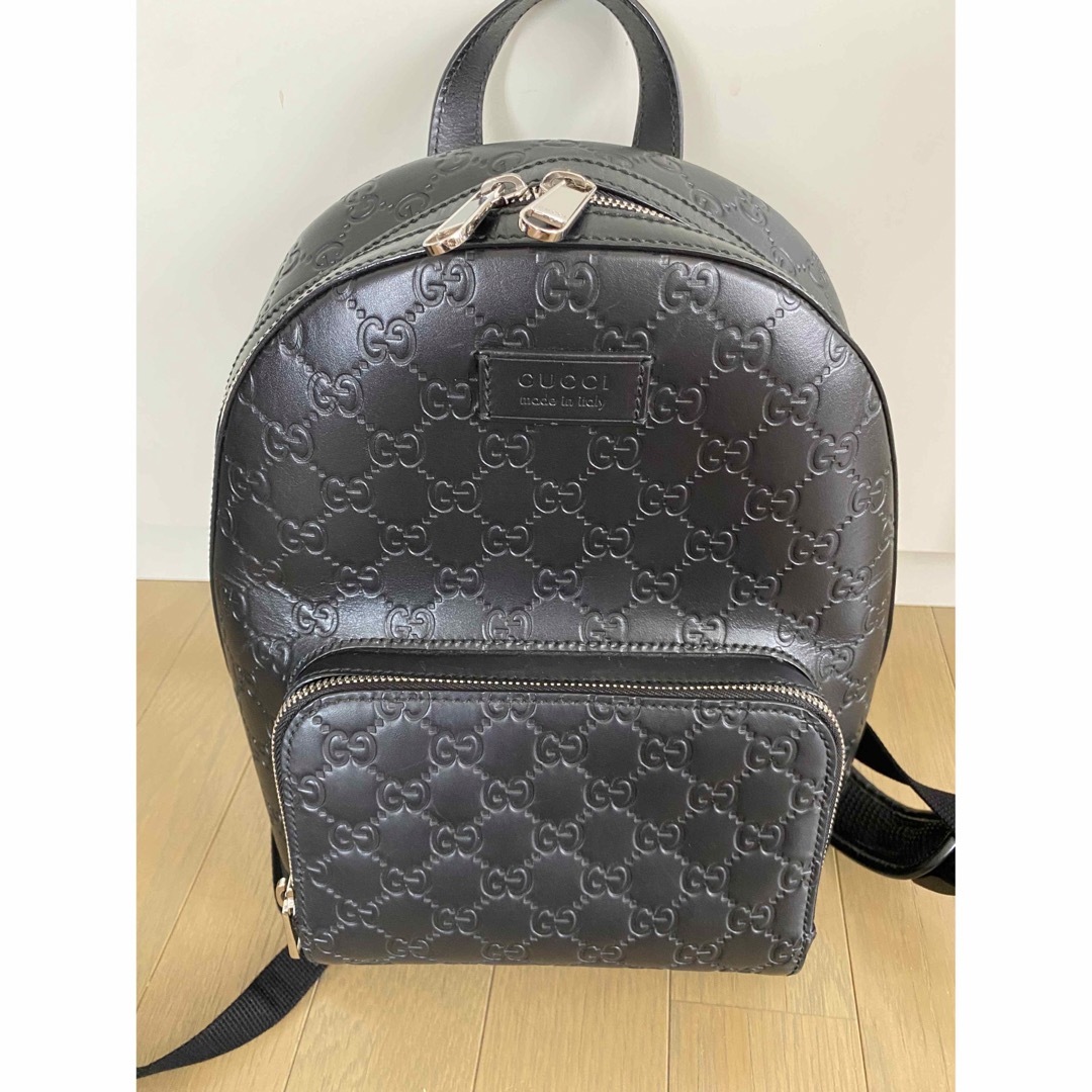 Gucci(グッチ)のGUCCI グッチ バックパック グッチシマ 450967 リュック レザー レディースのバッグ(リュック/バックパック)の商品写真