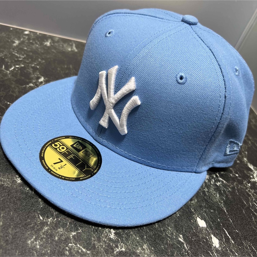 【美色激レア】NEW ERA NY ヤンキース 59fifty スカイブルー