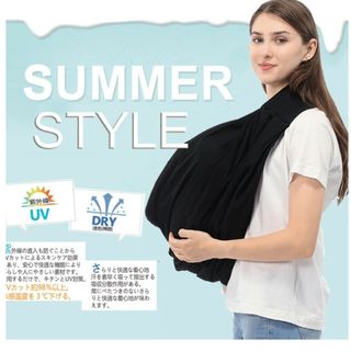 ほぼ新品★ベビースリング★抱っこひも★メッシュ★夏スタイル★ネイビー★(スリング)