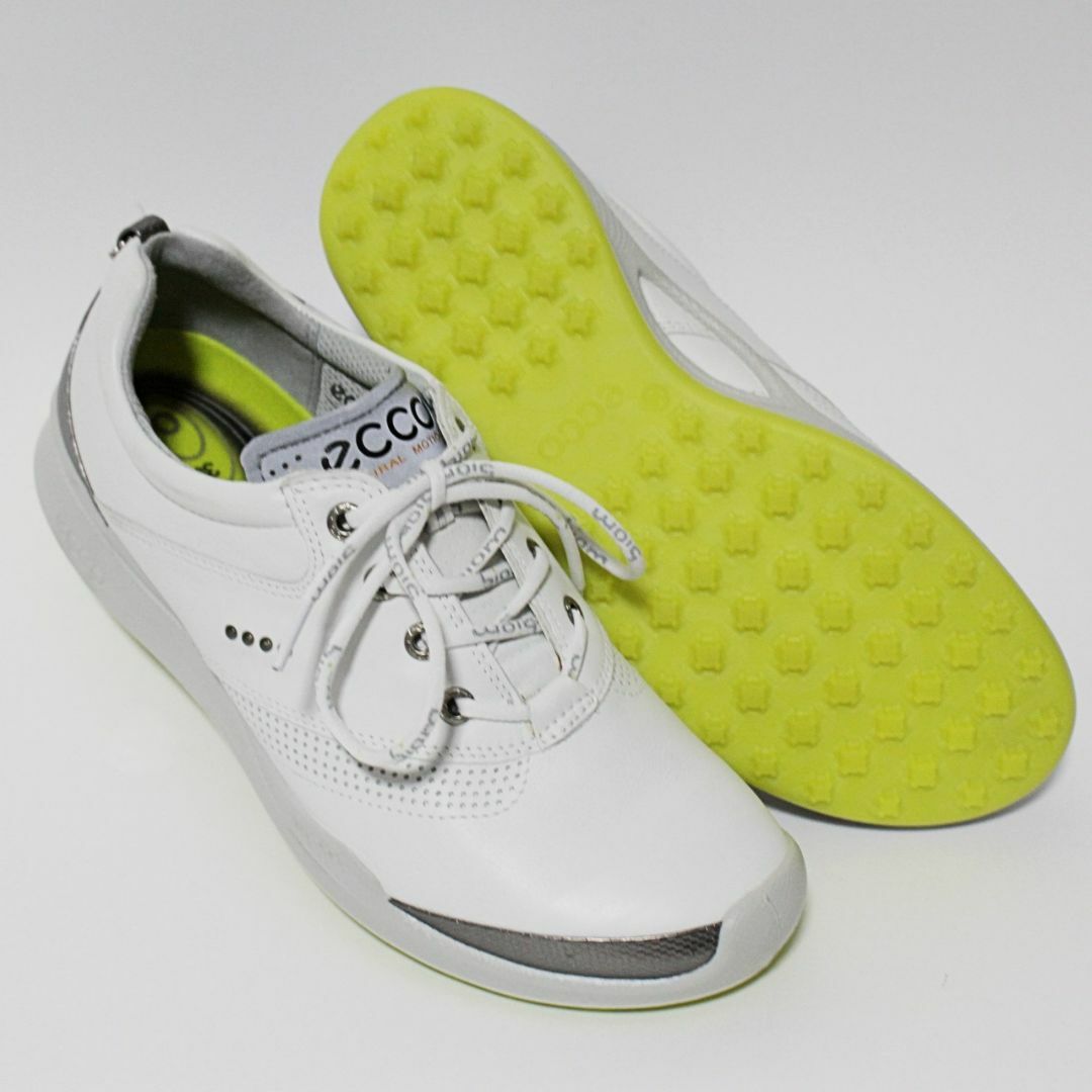 ECCO(エコー)の新品 エコー バイオム ハイブリッド ゴルフシューズ 24.5cm相当 白系 スポーツ/アウトドアのゴルフ(シューズ)の商品写真