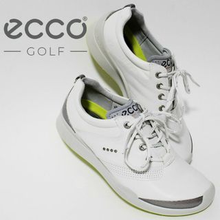 エコー(ECCO)の新品 エコー バイオム ハイブリッド ゴルフシューズ 24.5cm相当 白系(シューズ)