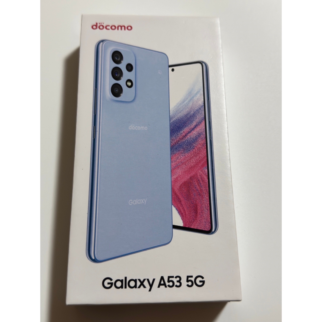 SAMSUNG(サムスン)の新品未使用　GALAXY A53 オーサムブルー　docomo スマホ/家電/カメラのスマートフォン/携帯電話(スマートフォン本体)の商品写真