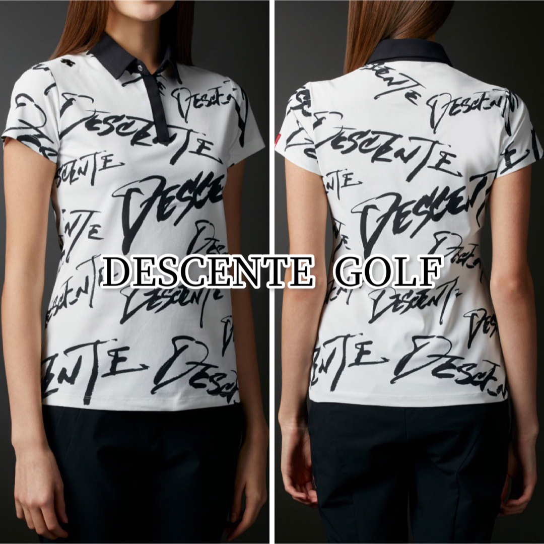 DESCENTE GOLF 万美コレクション ポロシャツ 大人綺麗めゴルフウェア