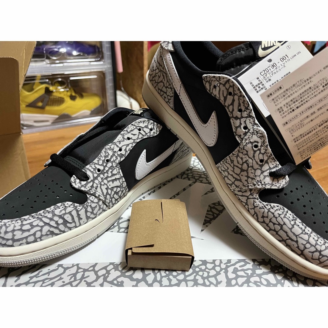 AJ1 Low Black cement ＊値下げ更新