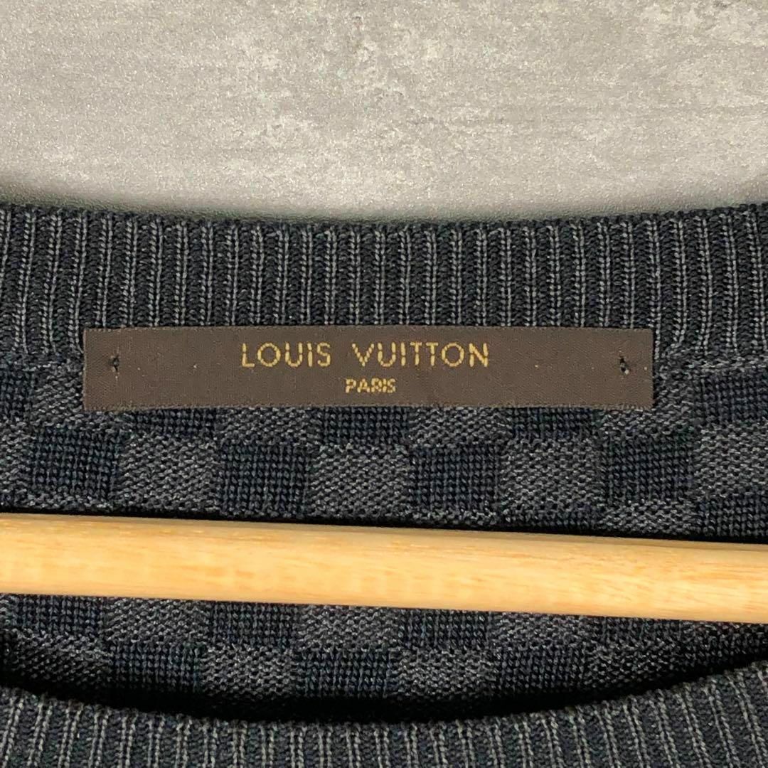 『Louis Vuitton』ルイヴィトン (L) 薄手ニット ダミエ