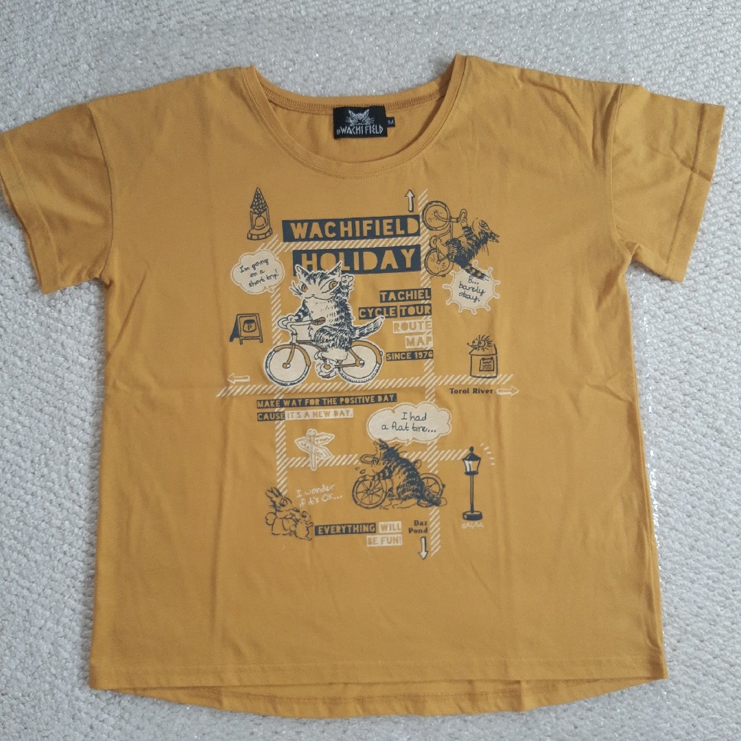 《平日限定セール》【新品】わちふぃーるど ダヤン 黄色　Tシャツ LF