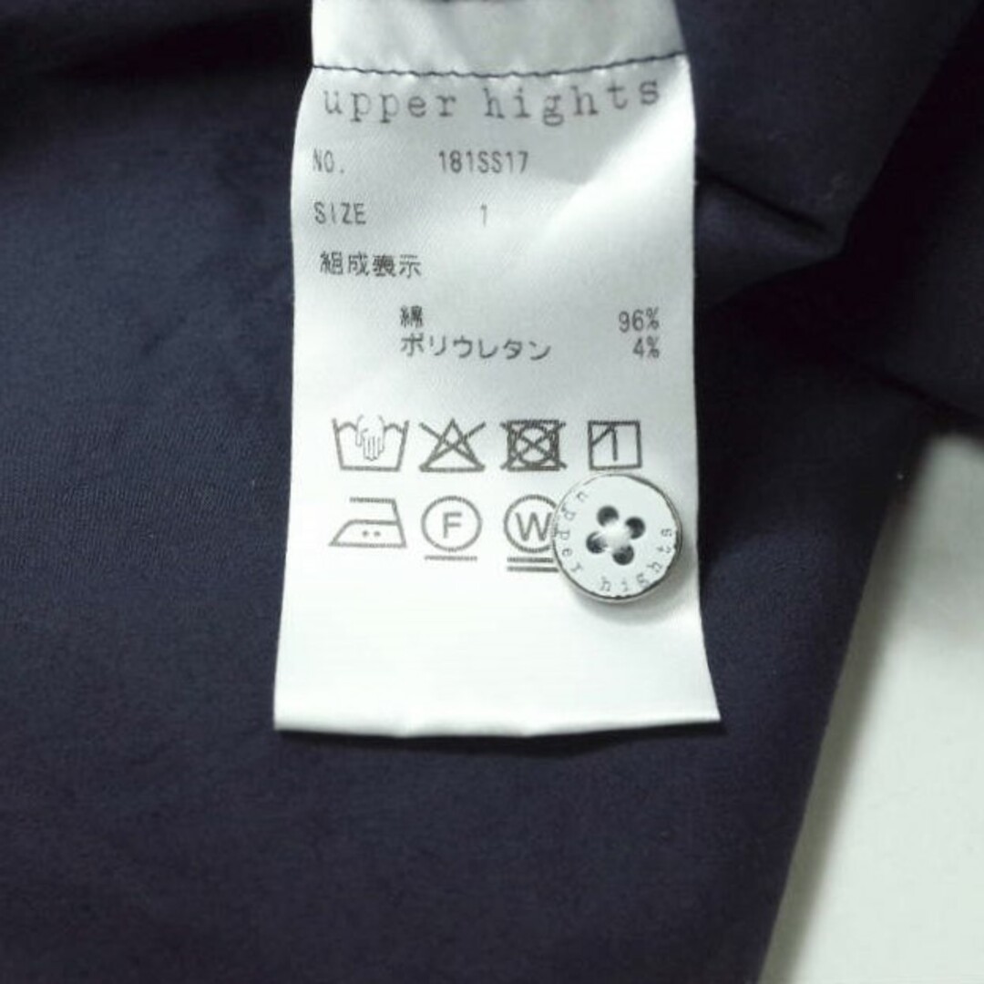 upper hights アッパーハイツ 日本製 THE SHIRT 17 オーバーサイズシャツ 181SS17 1 ネイビー 長袖 カシュクール トップス【upper hights】 6