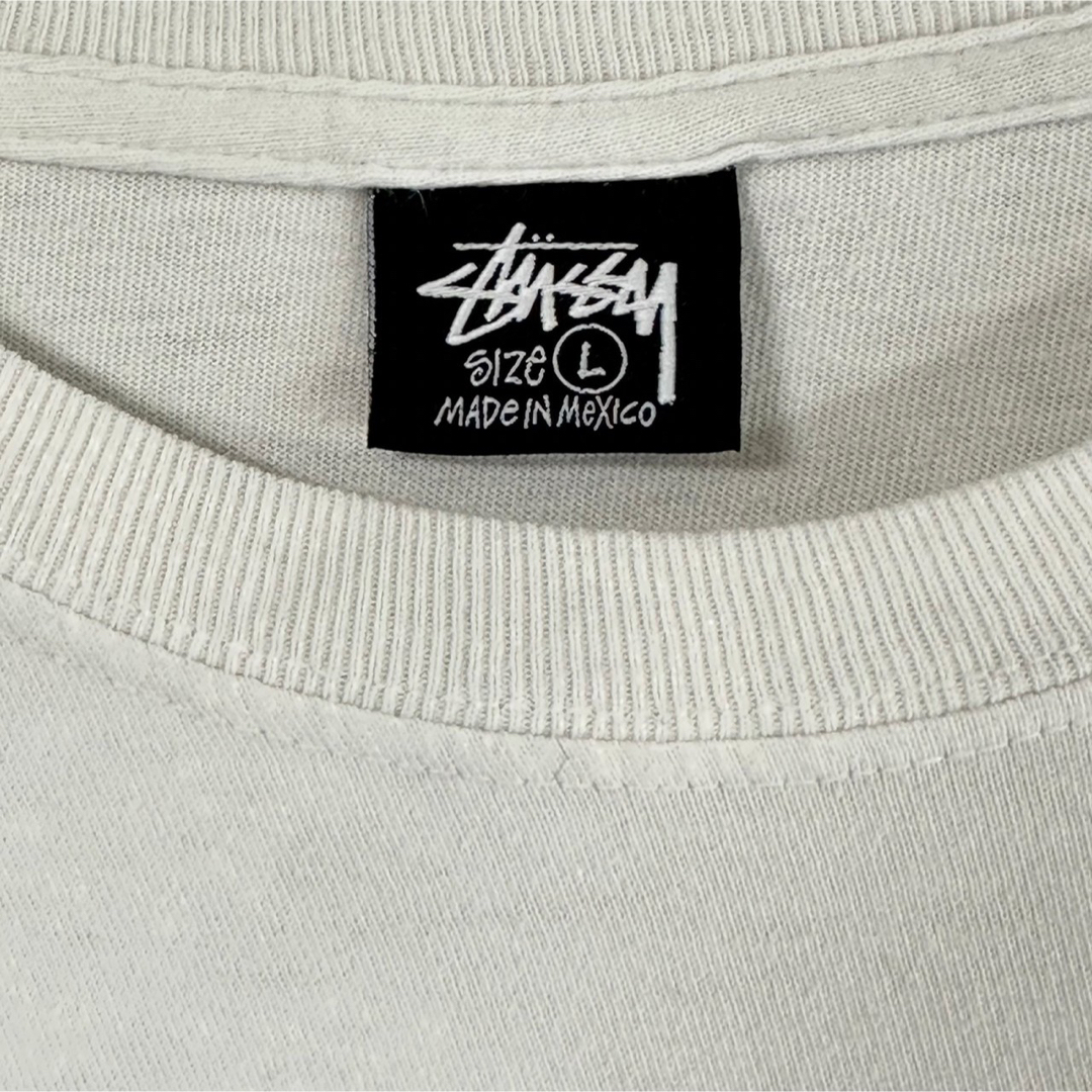 STUSSY - stussy ステューシー Tシャツ L センターロゴ アーチロゴ