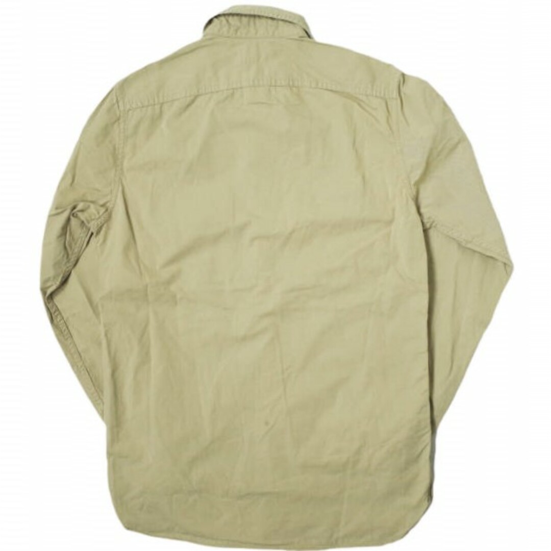 RRL(ダブルアールエル)のRRL ダブルアールエル Garment Dyed Twill Military Shirt コットンツイル ミリタリーシャツ ﻿782505185001 S ベージュ Double RL 長袖 エポーレット トップス【中古】【RRL】 メンズのトップス(シャツ)の商品写真