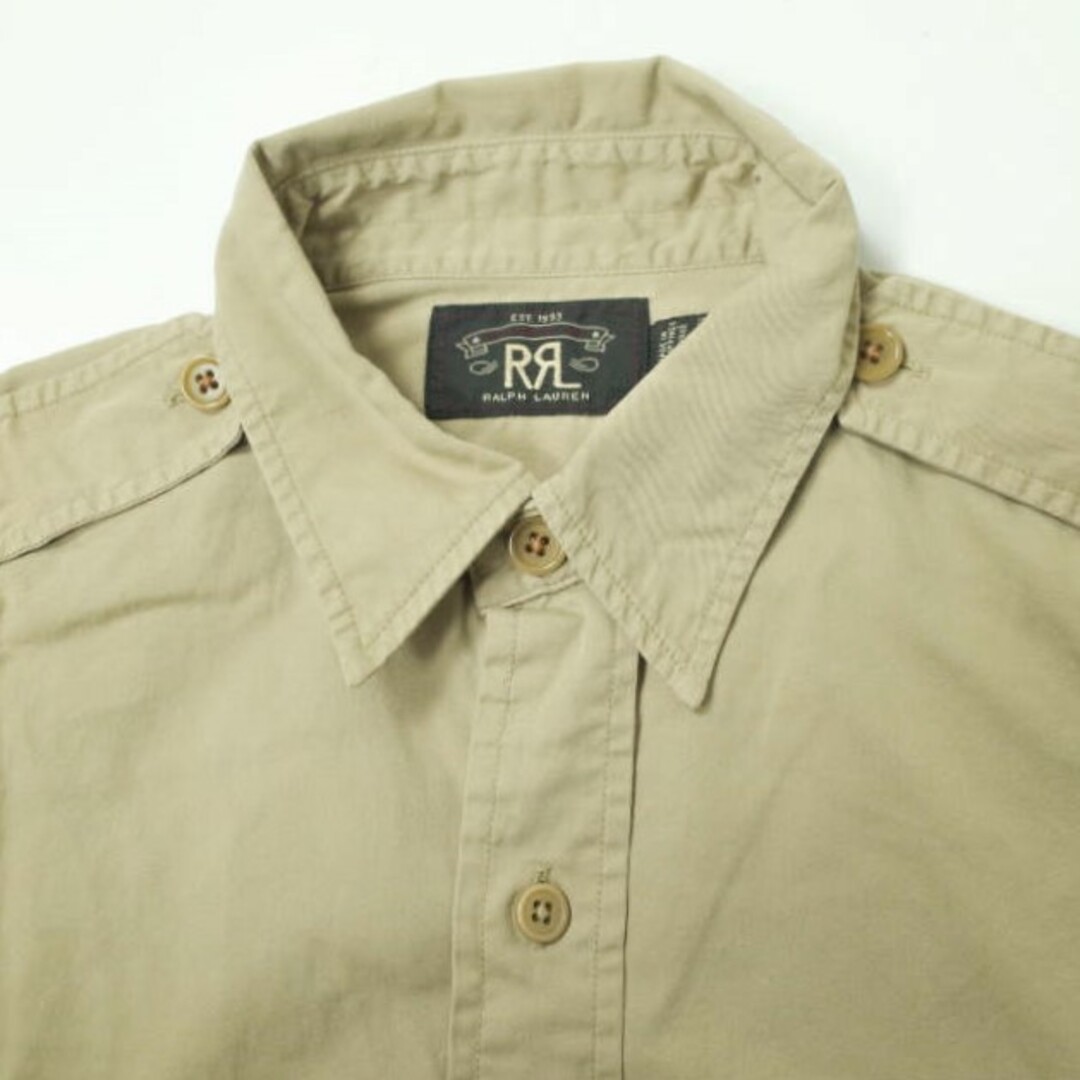 RRL - RRL ダブルアールエル Garment Dyed Twill Military Shirt 