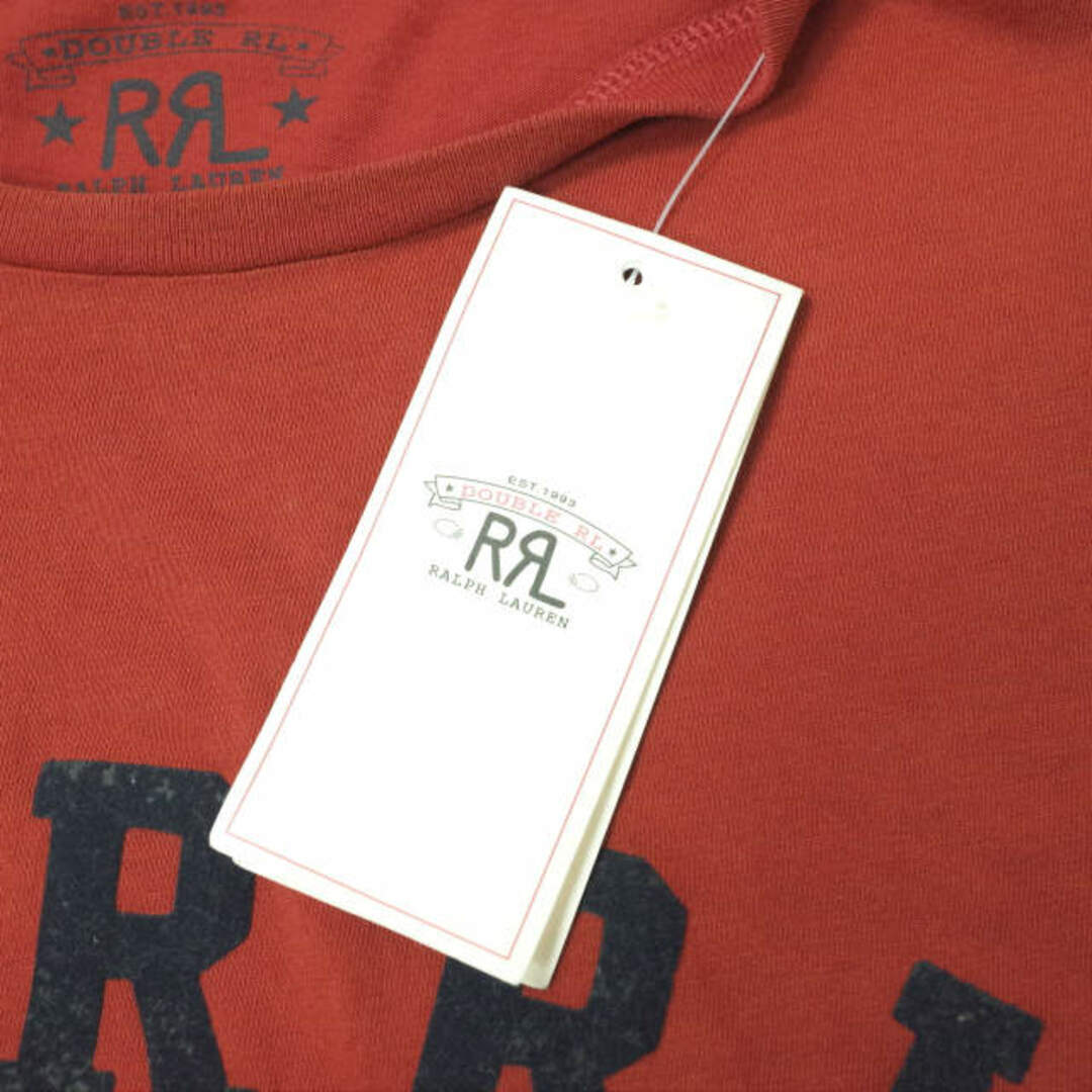 RRL(ダブルアールエル)のRRL ダブルアールエル S/S GRAPHIC TEE PRAIRIE FIRE フロッキープリントクルーネックTシャツ 782658290002 XS レッド Double RL 半袖 アロー トップス【新古品】【中古】【RRL】 メンズのトップス(Tシャツ/カットソー(半袖/袖なし))の商品写真