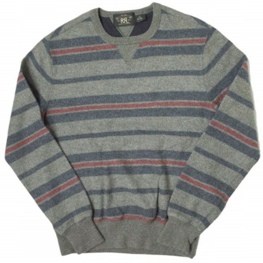 RRL ダブルアールエル STRIPE FLEECE PULLOVER 両Vボーダーフリース