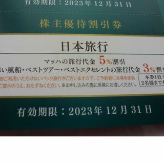 日本旅行 京急株主優待割引券 1枚 2023年12月31日まで(その他)