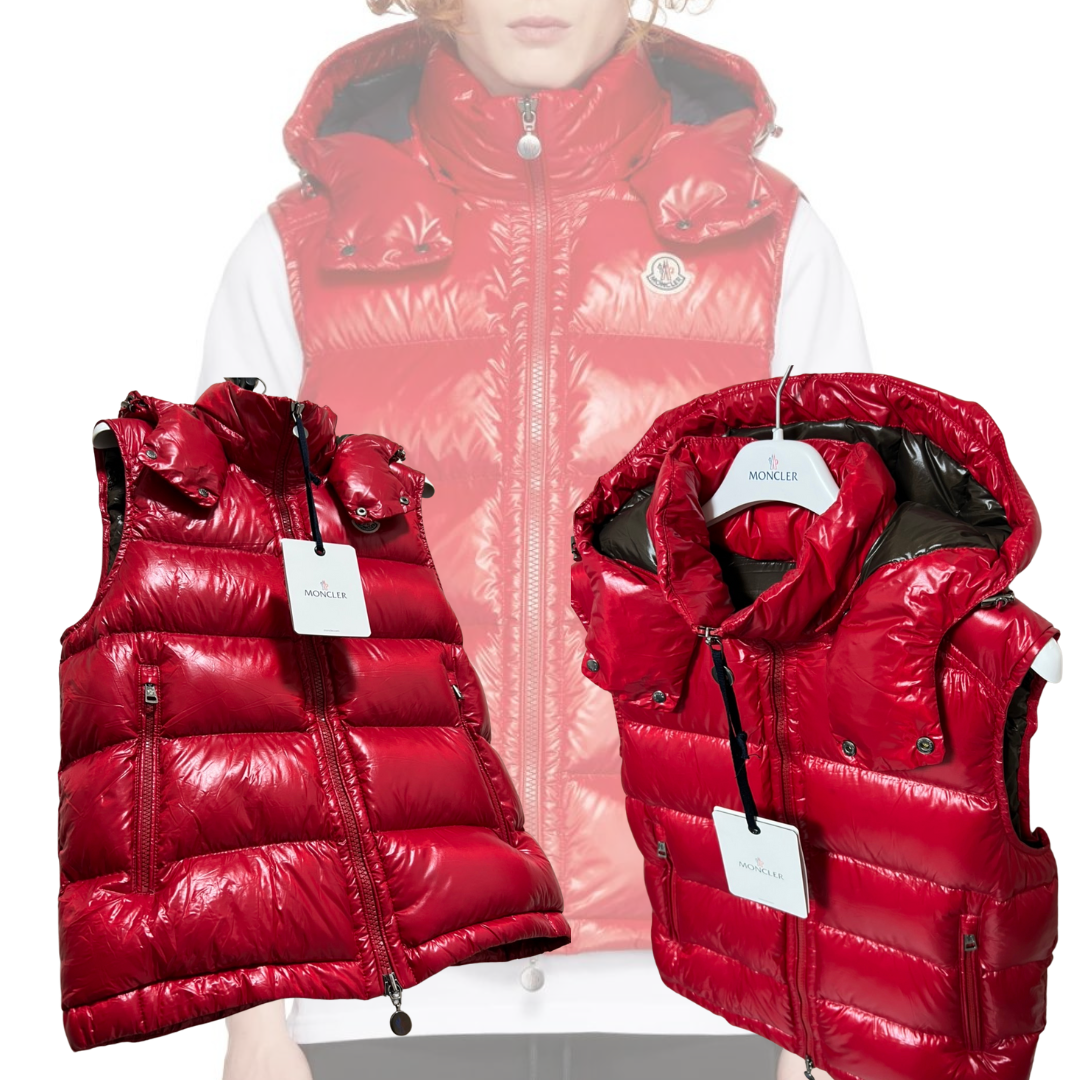 MONCLER - 新品未使用・正規品☆MONCLER BORMES ダウンベスト 5 赤色 ...