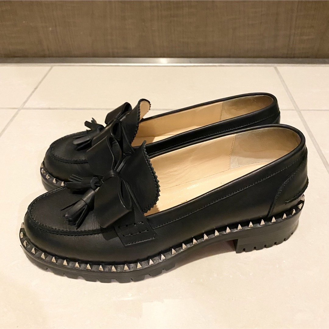 Christian Louboutin - ルブタン アースルルグスタッズレザー
